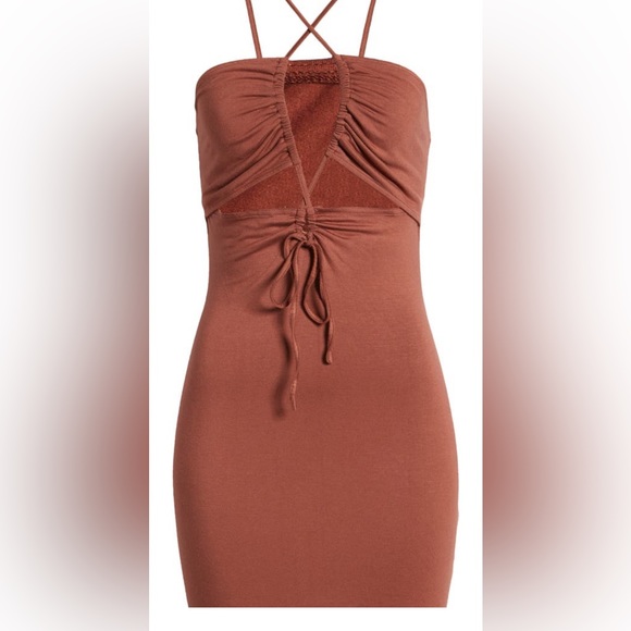 BP Nordstrom Nights Out Cut Out Halter Mini Dress NWT - Picture 4 of 12